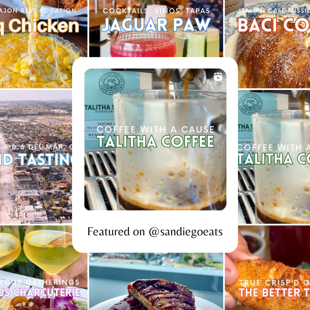 Talitha Coffee Roasters Featured on @sandiegoeats!