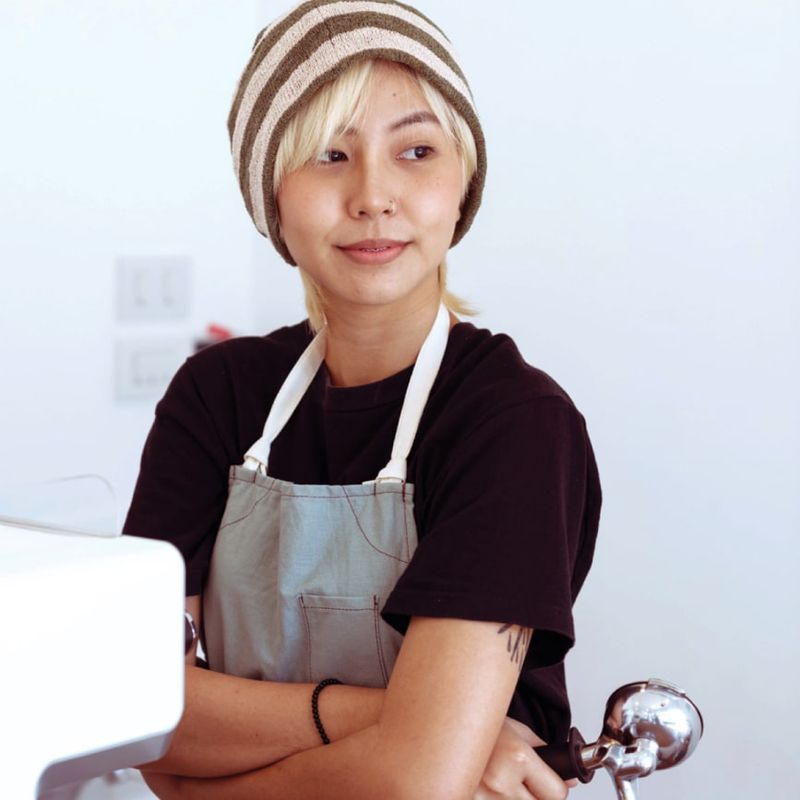 Talitha Coffee Shop Smiling Barista