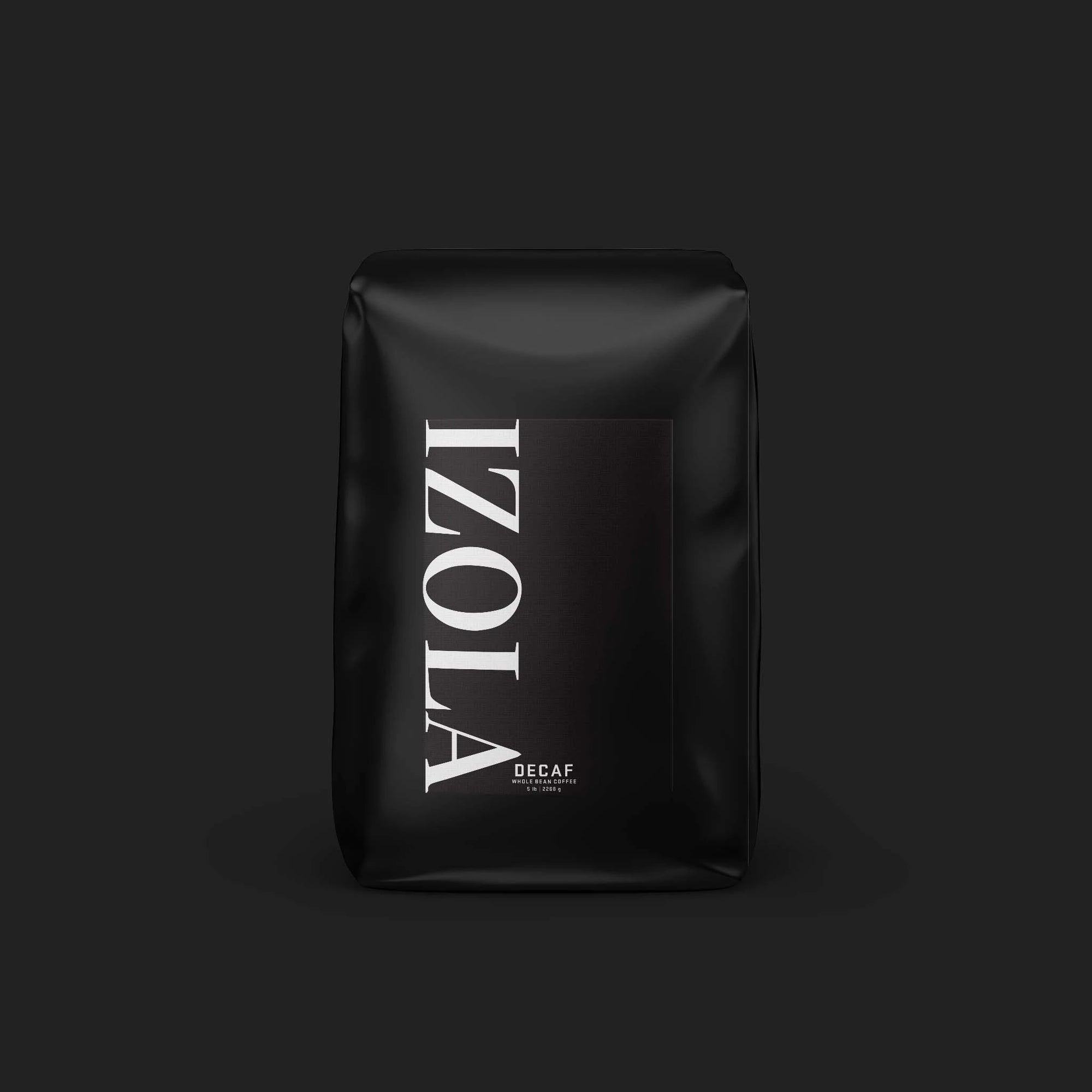Izola decaf coffee bag