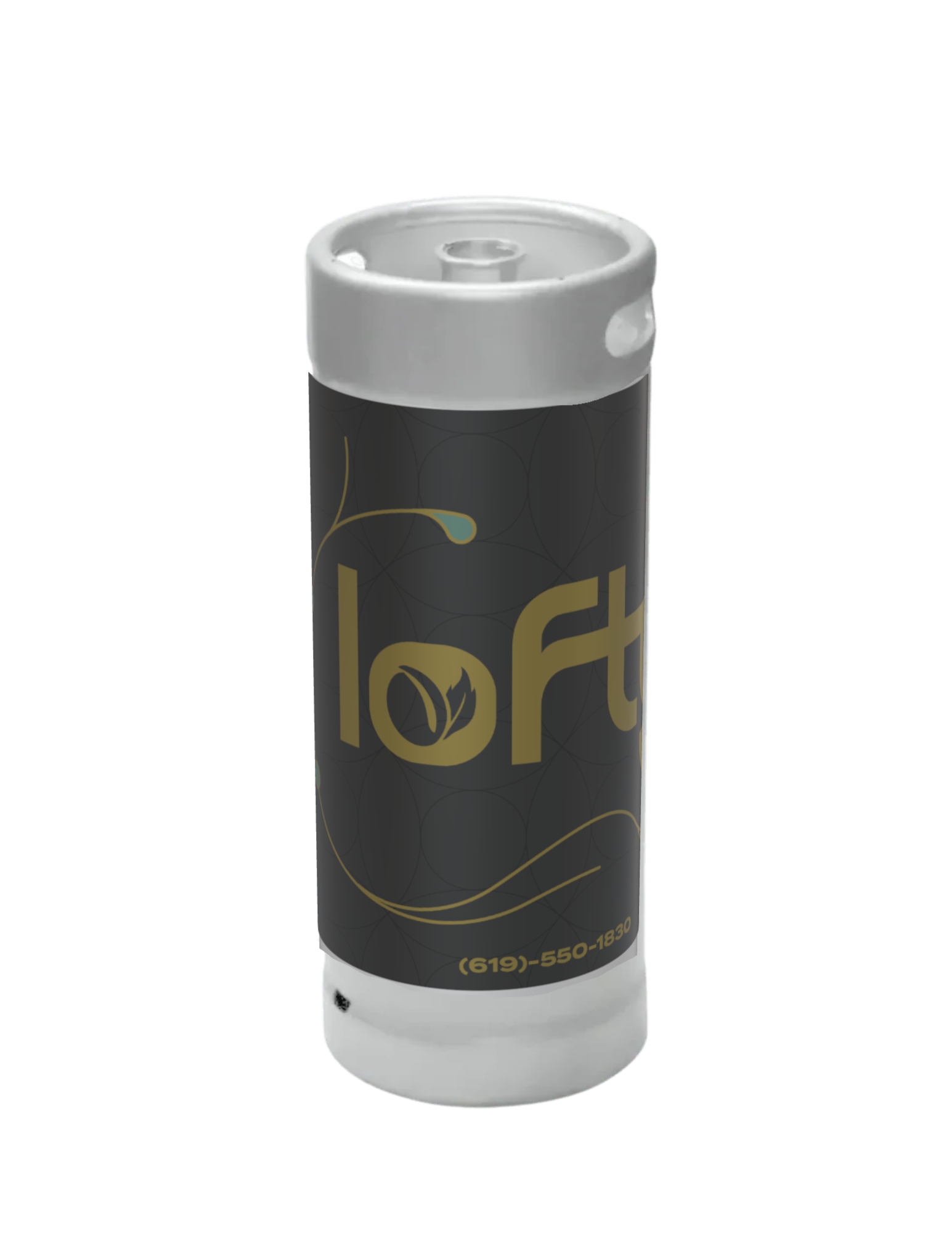 Lofty branded cold brew keg