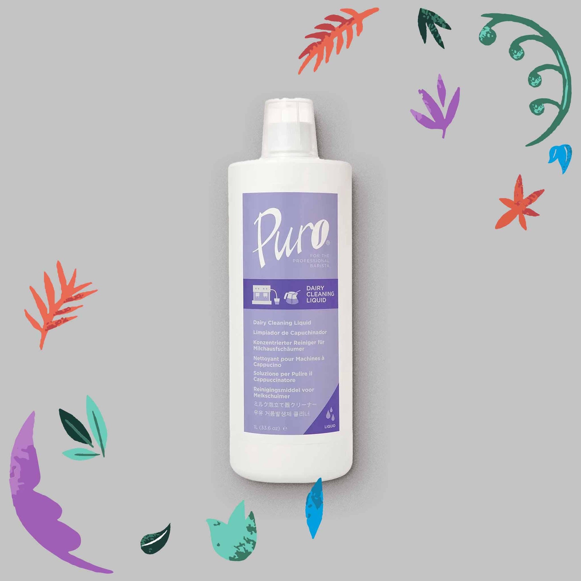 PURO CAFF Liquid Dairy Cleaner, 32oz - Talitha Coffee